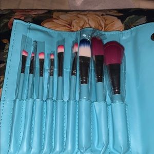 9 pcs makeup Brushes set eyelashes with palette